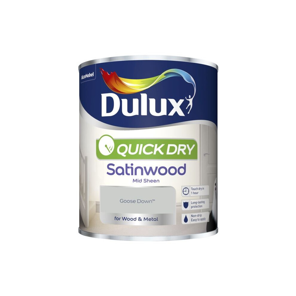 Dulux - Quick Dry Satinwood 750Ml - Goose Down