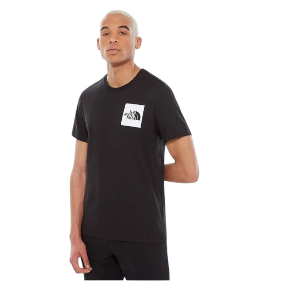 (Black, Medium) The North Face Men's Crew Neck Fine T-Shirt