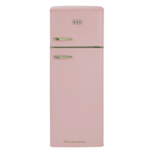 CDA Betty Tea Rose 144cm High 90/10 Small Fridge Freezer - Tea Rose - D Rated