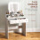 Homcom HOMCOM Dressing Table with Mirror, LED Lights, Drawers, for Bedroom, White 5