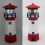 LED Solar Lighthouse Sensor Beacon Rotating Lamp Statue Garden Outdoor 2
