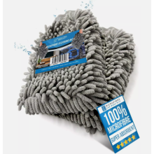 Microfibre Car Wash Mitt Glove x2 Absorbent Cleaning Washing Noodle