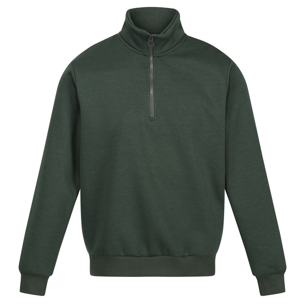 Regatta Professional Men's Green (L, Dark ) Quarter Zip Sweatshirt