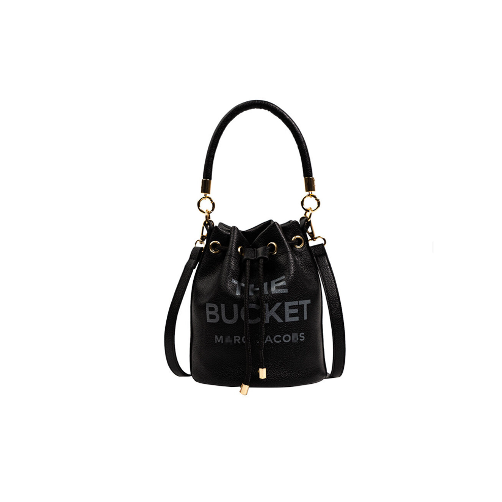 Qimorigeng (Black) Women's Handbags, Drawstring Bucket Bags, Shoulder Tote Bags, Pu Leather