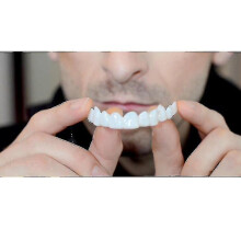 (Upper And Lower Teeth) New Snap On Smile Dental False Teeth Cover Perfect Smile Veneers Comfort Fit Flex Denture Teeth - Niubi-csn