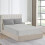 (King Fitted Sheet 30cm, Silver) 100% Cotton Fitted Sheet Fully Elasticated 30CM Bed Sheets Double King Super King 5