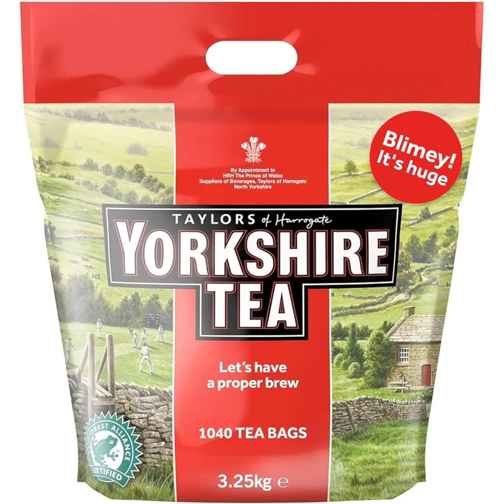 Yorkshire Tea Bags 3.25 Kg (1040 Tea Bags)