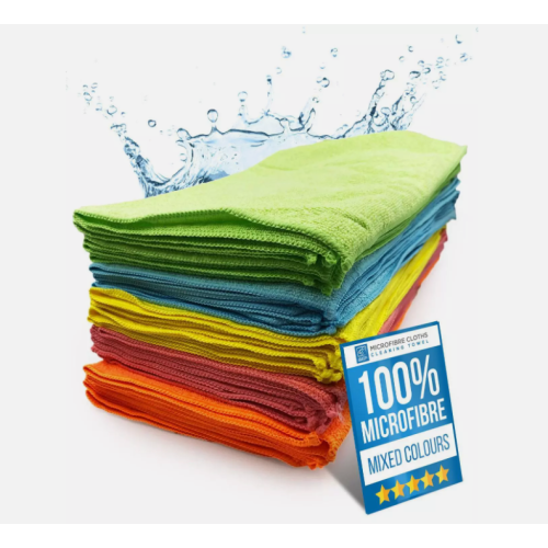 Microfibre Cloths 40x40cm Large Car Window Cleaning 40pcs Absorbent