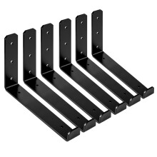 (6PC 9 inches) 4/6X Heavy Duty L Shaped Metal Wall Mounted Shelf
