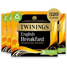 Twinings English Breakfast Tea, 4 x 80 vreciek