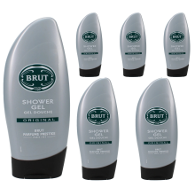 6 x 250ml BRUT ORIGINAL Shower Gel Classic Rare