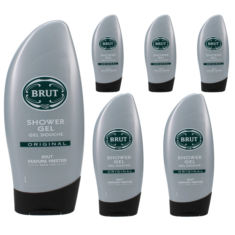 6 x 250ml BRUT ORIGINAL Shower Gel Classic Rare