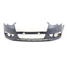 Audi A3 2012-2016 Front Bumper Primed Not S Line No Pdc Holes With Washer
