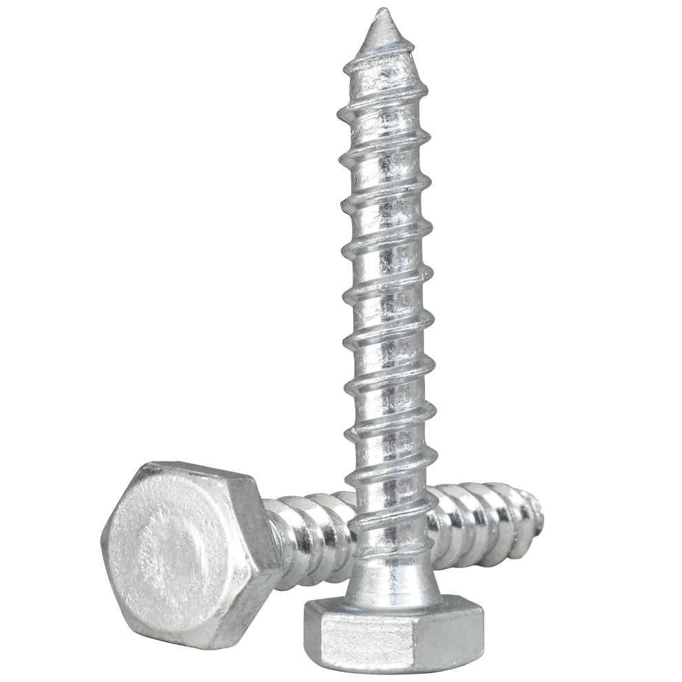 (200Mm, 20) M10 10Mm Coach Screws Hex Head Steel Zinc Plated 5056826601919