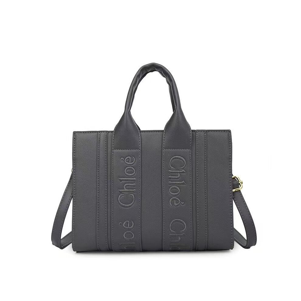 Qimorigeng (Grey) Women's Handbags New Popular Embroidered Letter Tote Bags Crossbody Shoulder Bags Handbags Women