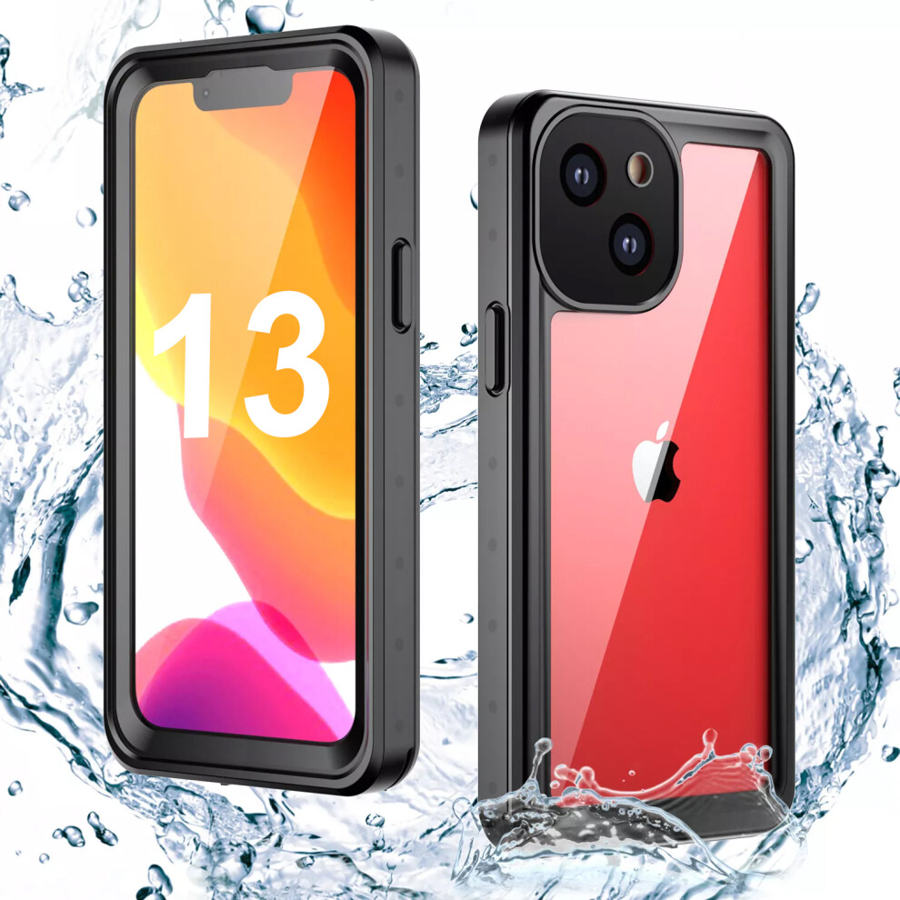 For Iphone 13 Waterproof 360Â° Full Body Protector Cover Phone Case Black 5060296620486