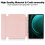 For Samsung Galaxy Tab S9 FE+ / S10+ 360 Rotation case (Pink) 4