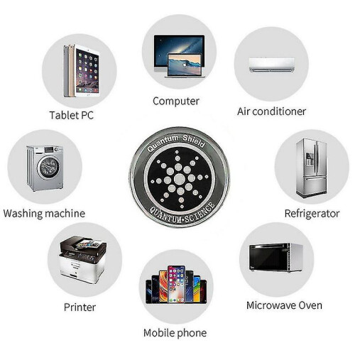 (1pcs, Silver) Quantum Shield Anti Radiation Phone Stickers Emf Protection 2