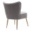 Living And Home Modern Grey Armless Wingback Accent Chair 5