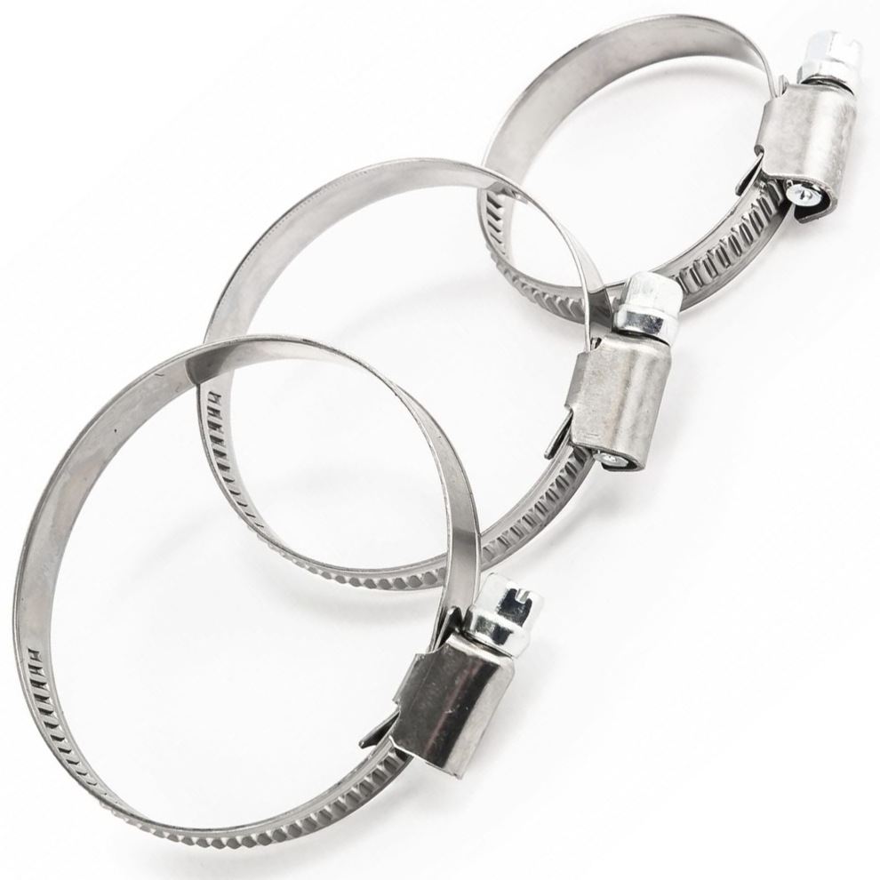 Worm Drive Hose Clips Premium Adjustable Pipe Clamps For Ducting And Piping 5061065497278