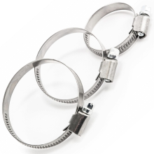 W2 Stainless Steel Hose Clips Worm Drive Pipe Clamps DIN 3017 Adjustable Hose Clamp 8mm to 210mm