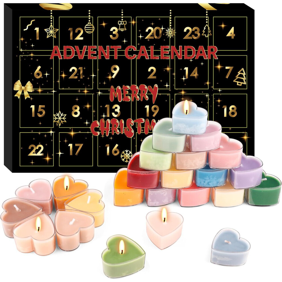Rowjow 2024 Advent Calendar Candles Women Scented Ladies Gift Set