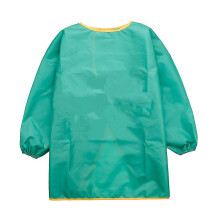 (S, green) Can Diy Environmental Protection Coveralls Children's Painting Clothes Baby Waterproof Anti-dressing Clothes Eating Clothes Big Children's Apron
