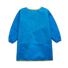 (S, blue) Can Diy Environmental Protection Coveralls Children's Painting Clothes Baby Waterproof Anti-dressing Clothes Eating Clothes Big Children's Apron