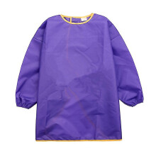 (S, purple) Can Diy Environmental Protection Coveralls Children's Painting Clothes Baby Waterproof Anti-dressing Clothes Eating Clothes Big Children's Apron