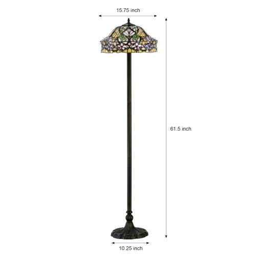 BELOFAY Handmade Tiffany Floor Lamp 2
