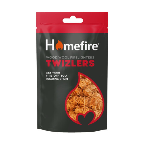 Homefire Twizlers Wood Wool Firelighters 300g