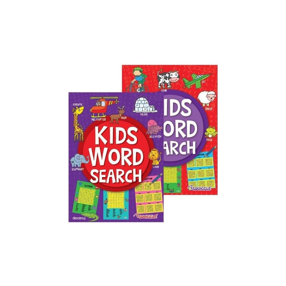 Kids Word Search Brain Teasers Puzzle Pad - 1 Book