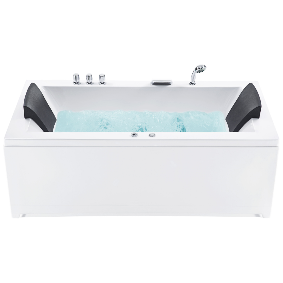Corner Hot Tub with LED VARADERO Right Hand 1830 x 900 mm White