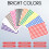 (Assorted) 10mm Coloured Sticker Round Dot Circle with 10 Color Label 150 Sticker Per Sheet 8