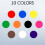 (Assorted) 10mm Coloured Sticker Round Dot Circle with 10 Color Label 150 Sticker Per Sheet 6