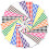 (Assorted) 10mm Coloured Sticker Round Dot Circle with 10 Color Label 150 Sticker Per Sheet 1