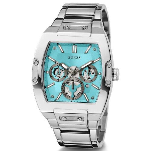 Guess Guess Silberfarbene Herren Multifunktionsuhr 1