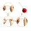 100pcs Silver/Gold Christmas Ornament String with Snaps 3