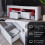 Vida Designs (White) Modern Luna LED TV Stand 2 Drawer Storage 4