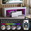 Vida Designs (White) Modern Luna LED TV Stand 2 Drawer Storage 5