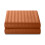 (Double Bed Sheet, Orange/Rust- Stripe Bed Sheet 40cm) Extra Deep Fitted Sheet 40cm Stripe Bedsheet UK 4
