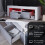 Vida Designs (White & Grey) Modern Luna LED TV Stand 2 Drawer Storage 5