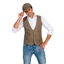 (46/48" chest ) 1920's Peaky Blinders Waistcoat & Cap