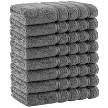 (Charcoal Grey) 8x Large Bath Sheets 100% Egyptian Cotton Soft Big Size Jumbo Bath Towels 500GSM