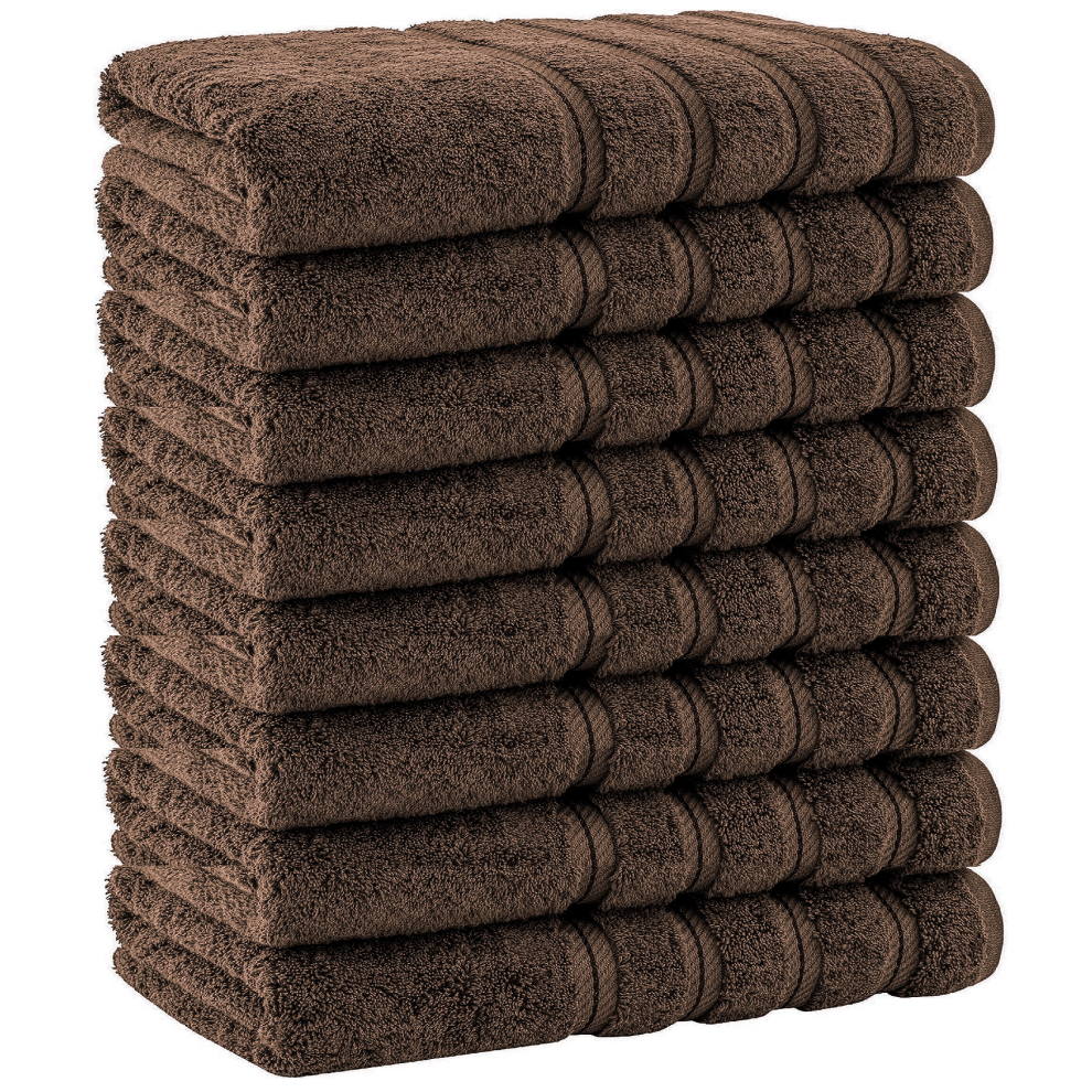 Textile Do (Chocolate Brown) 8X Large Bath Sheets 100% Egyptian Cotton Soft Big Size Jumbo Bath Towels 500Gsm