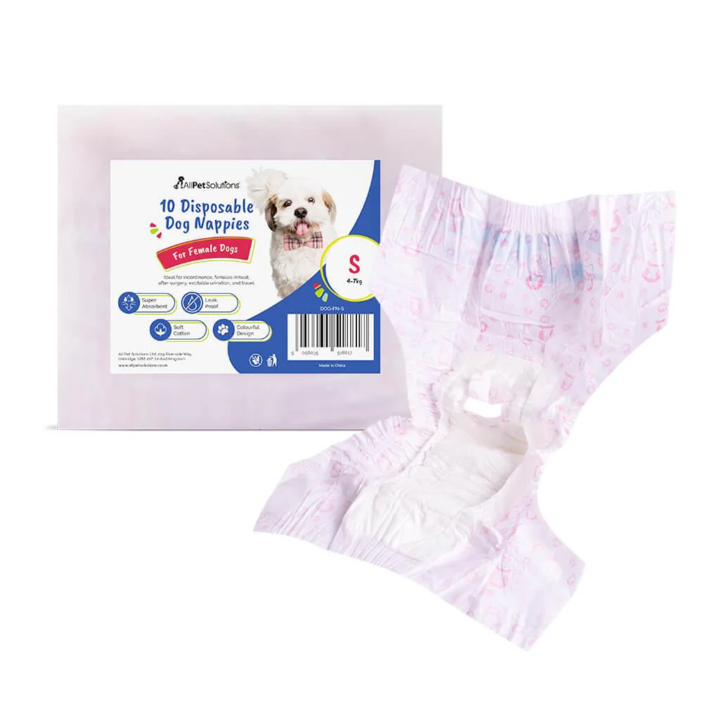 (Large) AllPetSolutions Disposable Female Dog Nappies