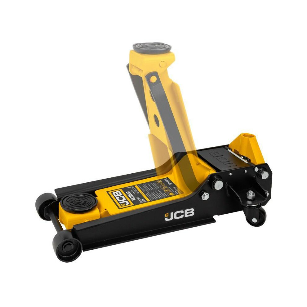 B&Q - 3 Tonne Hydraulic Trolley JackLow-Profile98-535 mm LiftDouble Pump -T83508D - Image 2