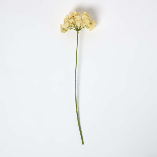 Homescapes Artificial Stem of Yellow Hydrangea Flowers, 60 cm 1