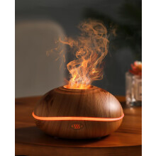 Aromatherapy Essential Oil Diffuser Wood Grain Humidifier 200ml Colorful Ambient Light Ultrasonic Aromatic Mist Waterless Auto Shut Off