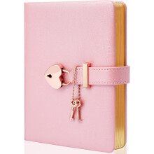 Diary with Lock and Key for Girls Journal with Lock 296 Gold Edged Pages Heart-Shaped Locked Journal for Women Teen Girls with Gift Box, 5.3 x 7 Inch